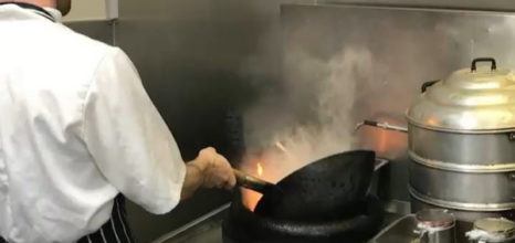 Chef cooking at Mrs Brown's Bar and Kitchen Brisbane