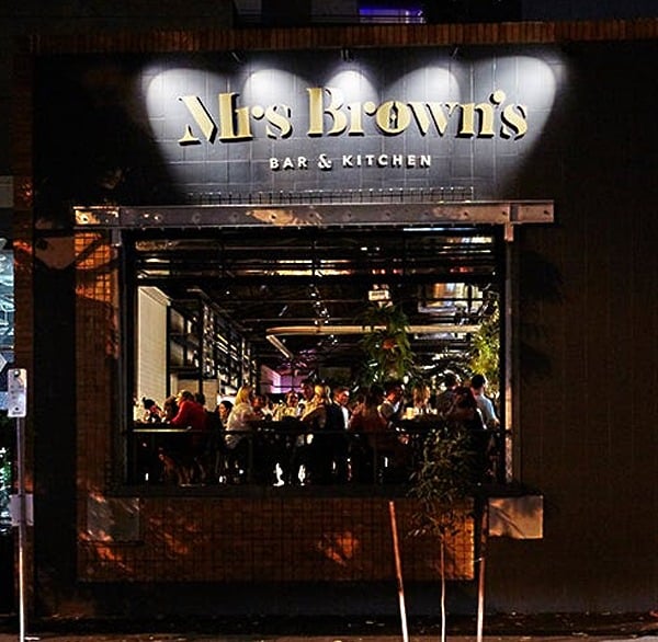 Mrs Brown's bar and kitchen Brisbane